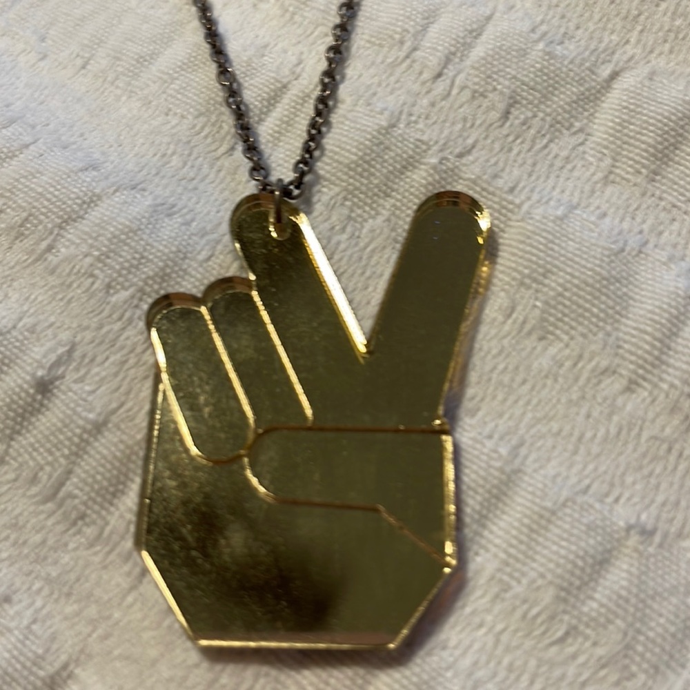 Peace sign necklace